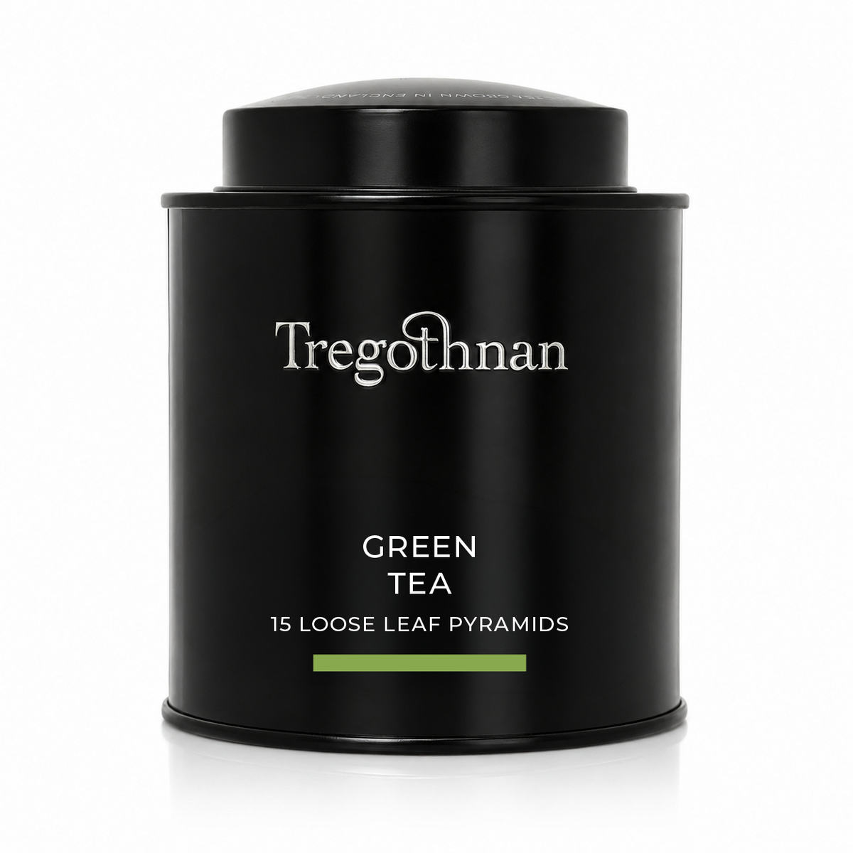 Tregothnan Green Tea Tin - 15 Loose Leaf Pyramid Bags